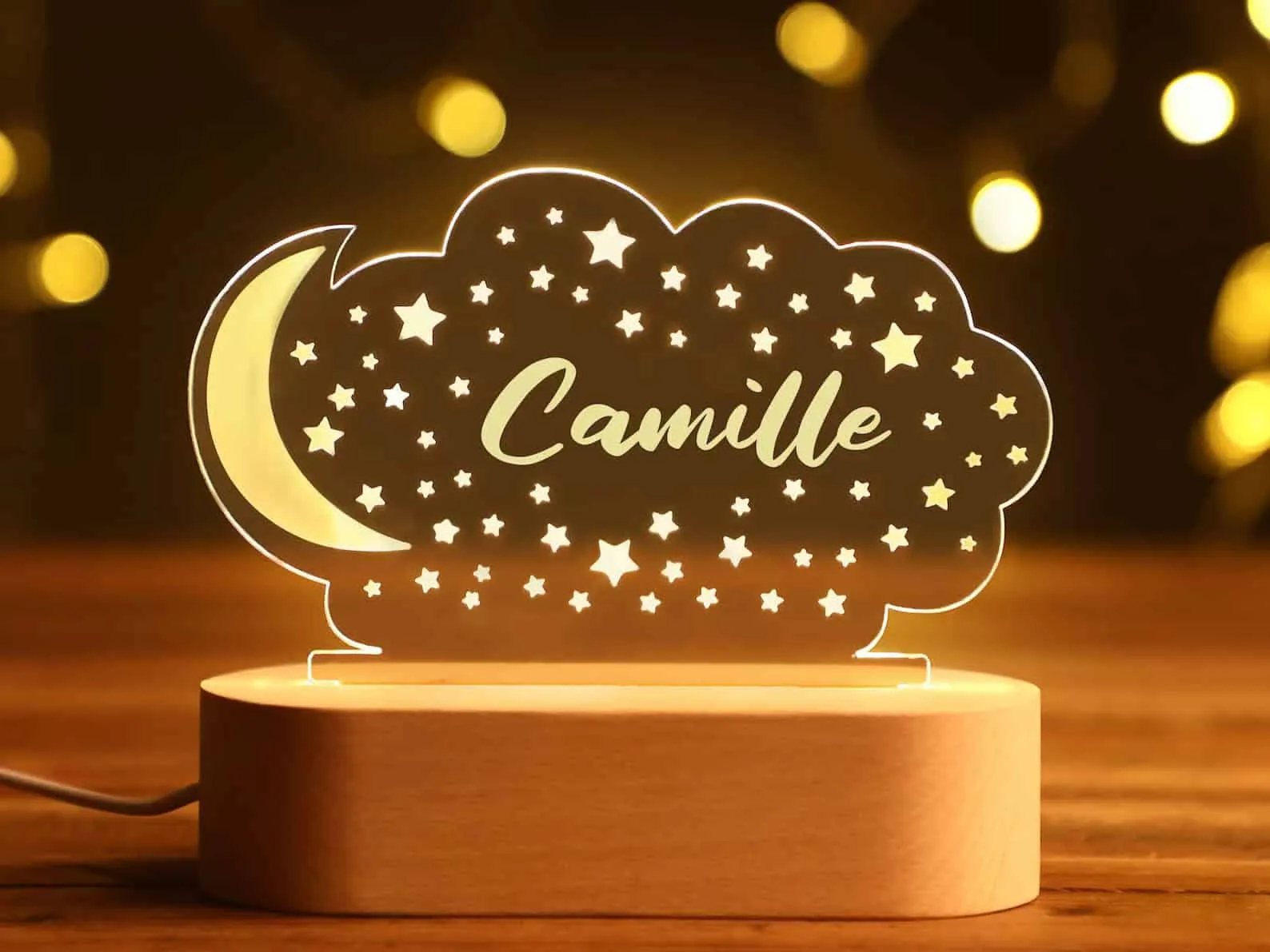 5. Personalized Acrylic Baby Nightlight
