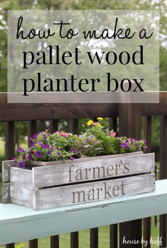 3. DIY Wooden Planter from Boards