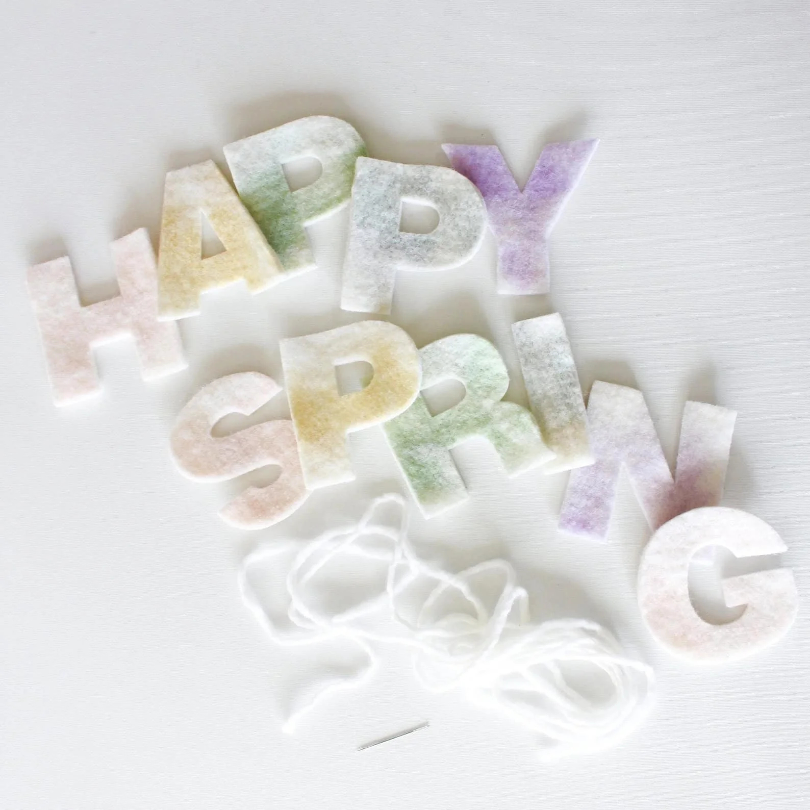 14. 毛毡春季彩灯