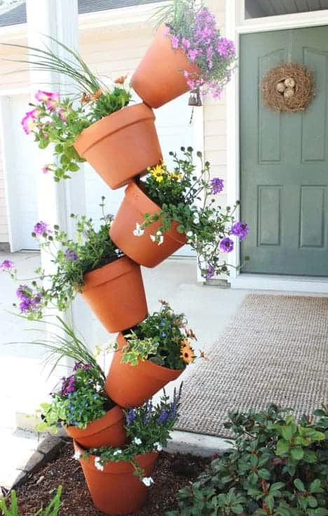 7. Upside-Down Flower Pot