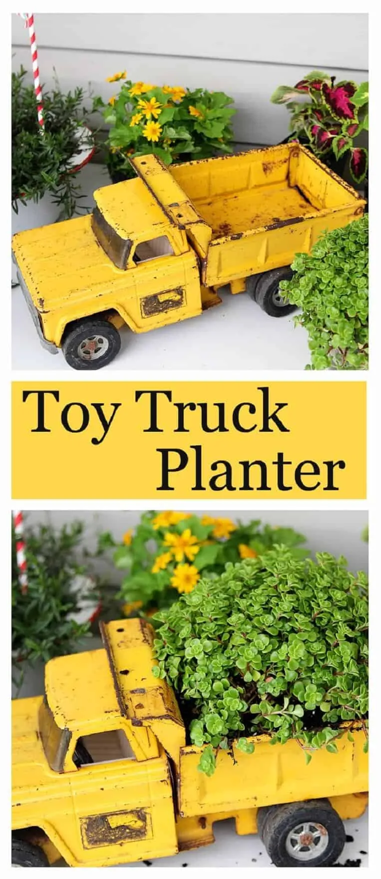 3. RECYCLING IDEAS FOR GARDEN PLANTERS FROM CHILDREN'S TOYS