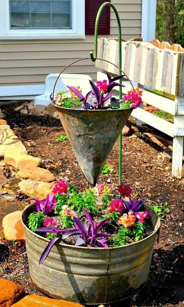 13. Vintage Container Gardening