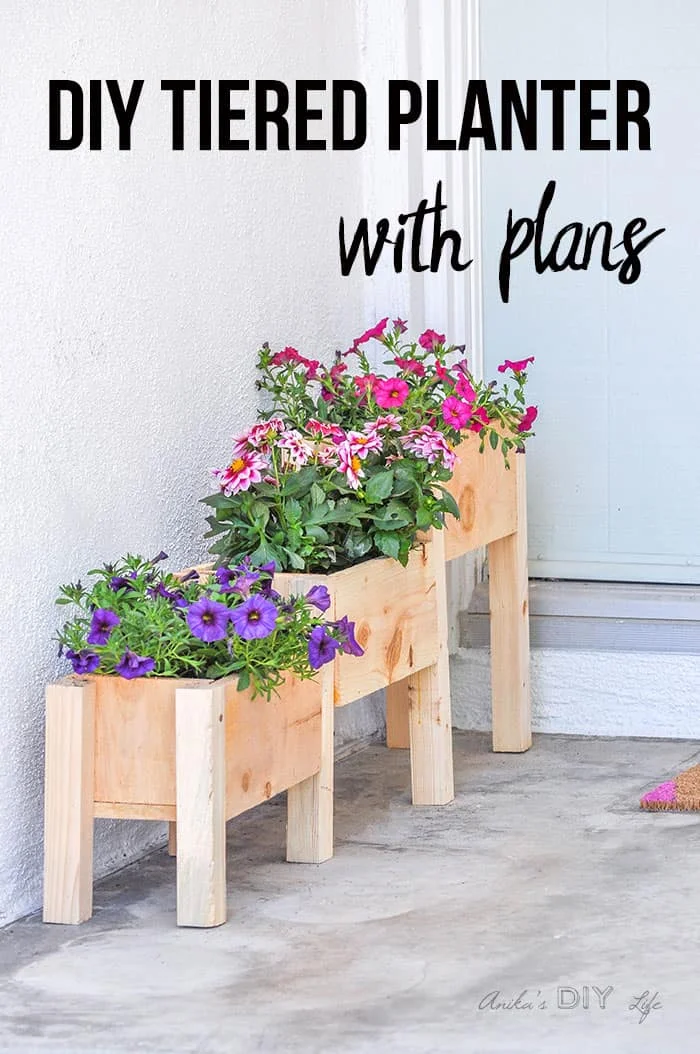 17. $10 DIY SHELF-PLANTERS FOR FLOWERS