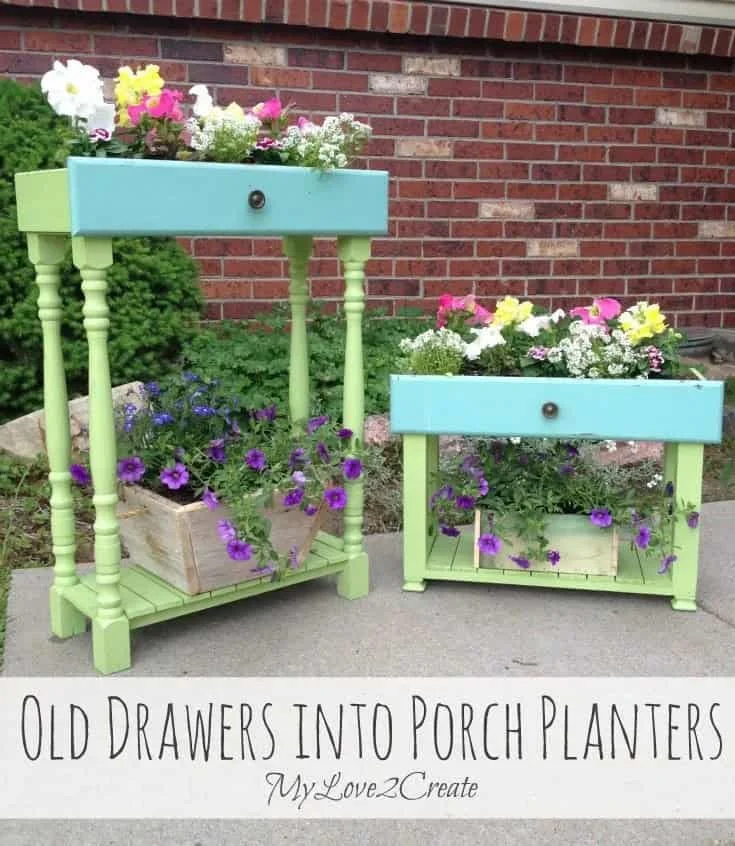 13. Turn OLD BOXES INTO BIRDHOUSE PLANTERS