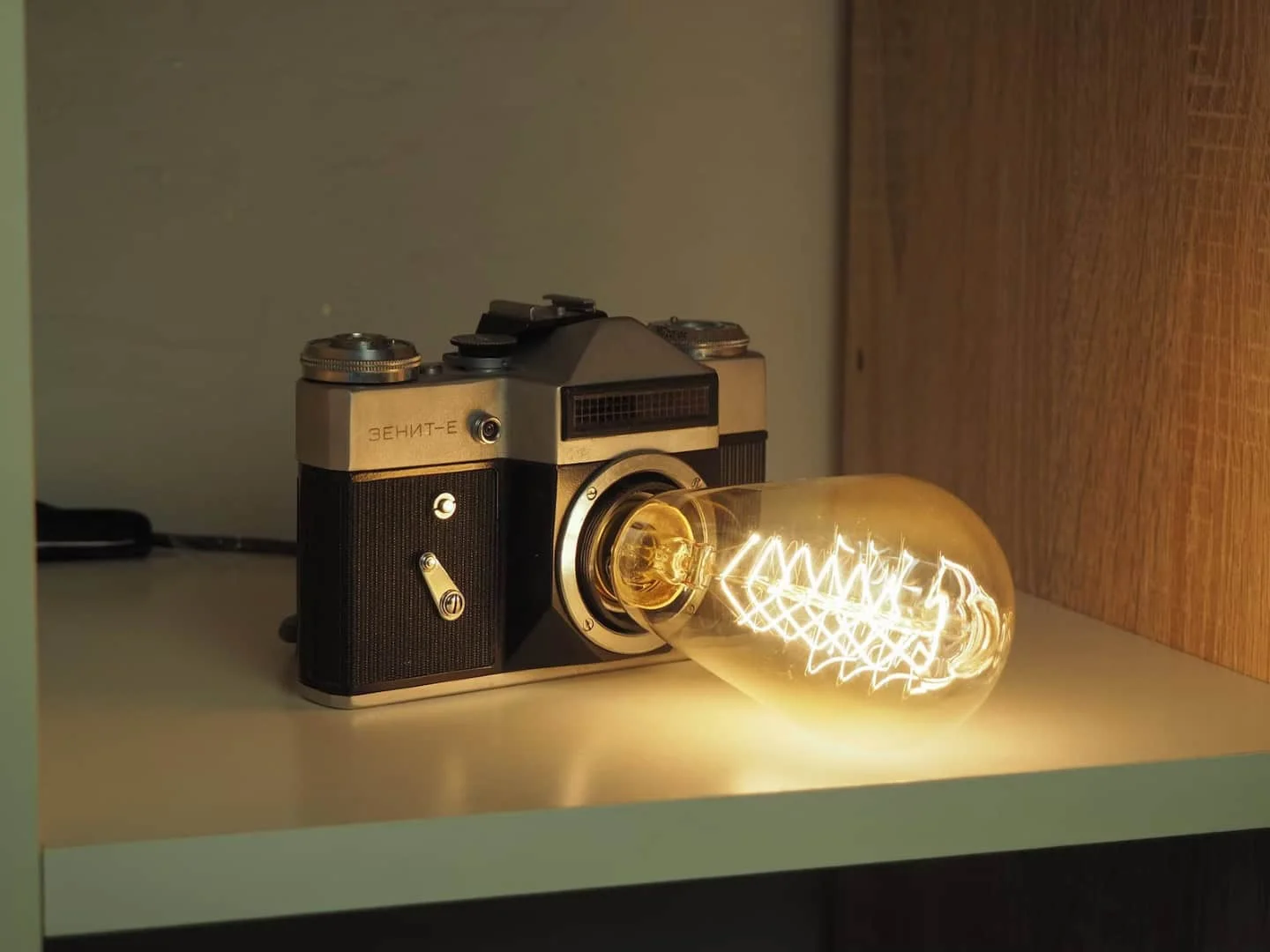 16. Retro Camera Lamp