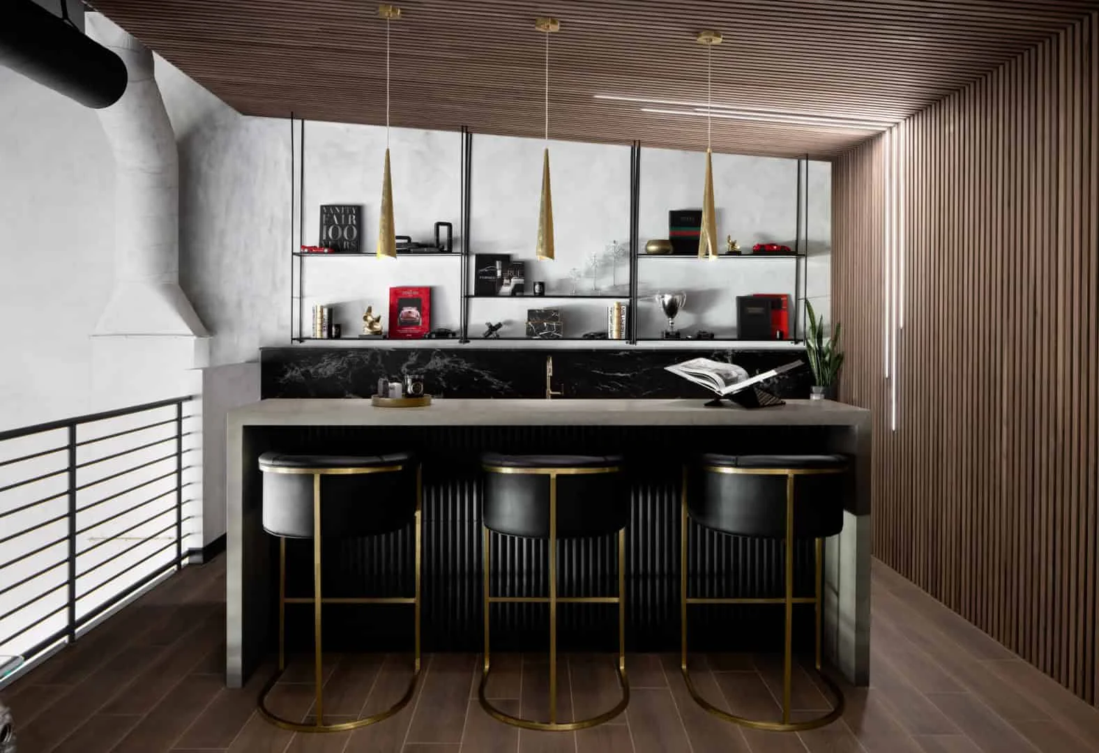 5. Modern Home Bar, Orange County