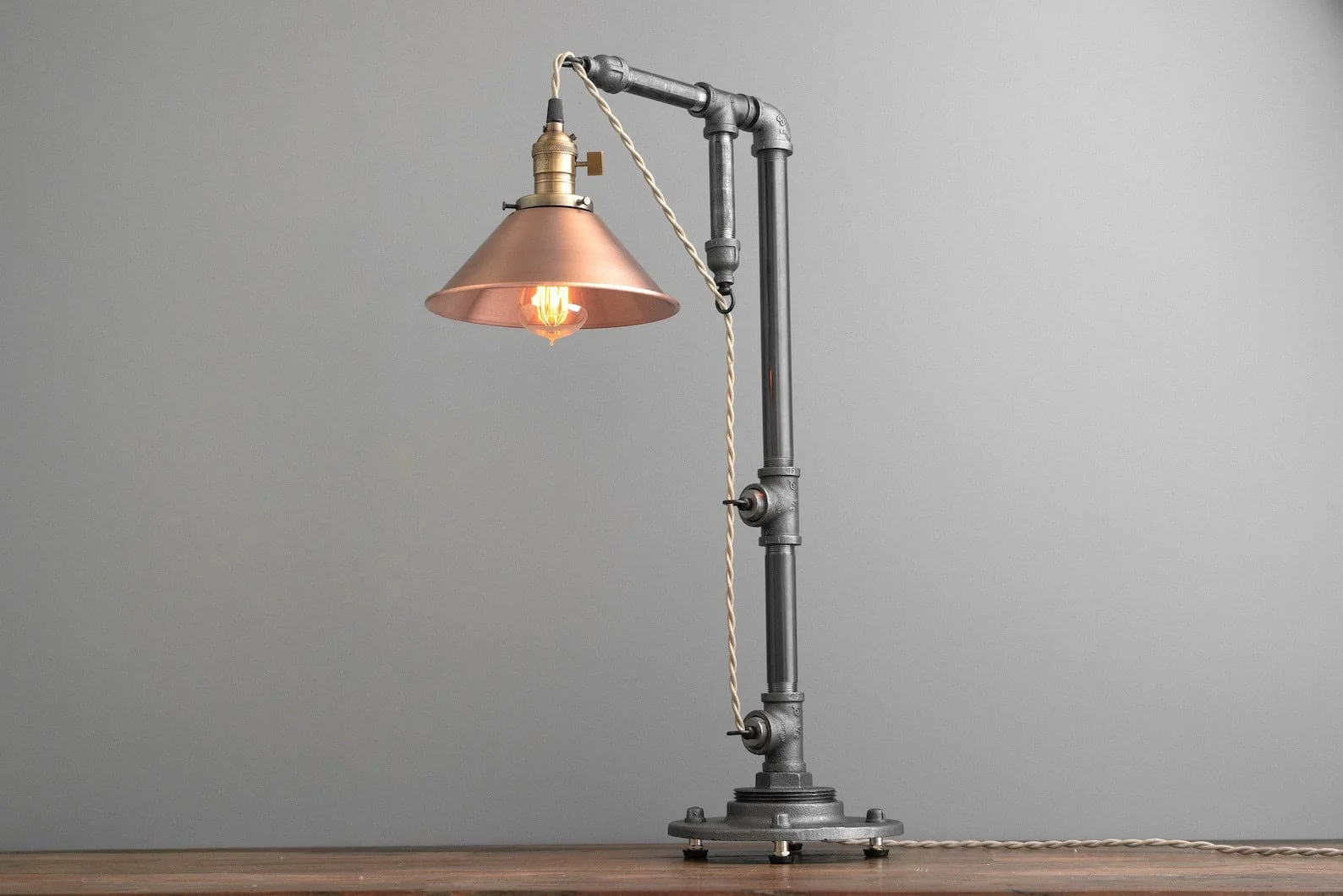 7. Industrial Desk Lamp