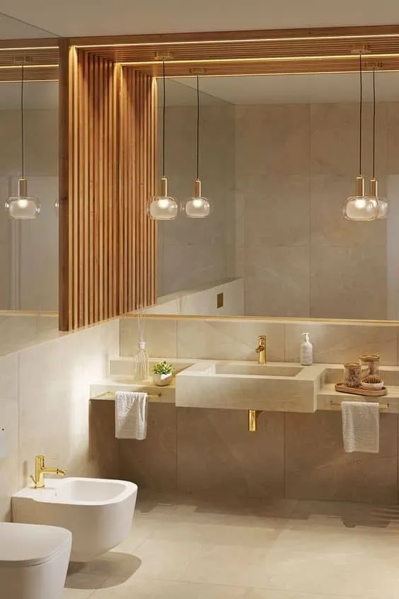 美丽时尚的现代浴室