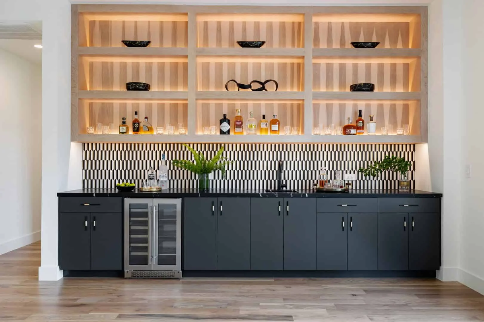 8. Modern Home Bar
