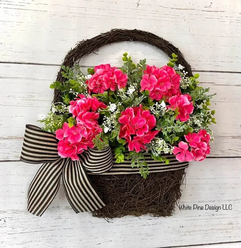 4. Guirnalda de geranios