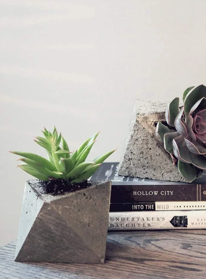 12. DIY BRICK PLANTERS