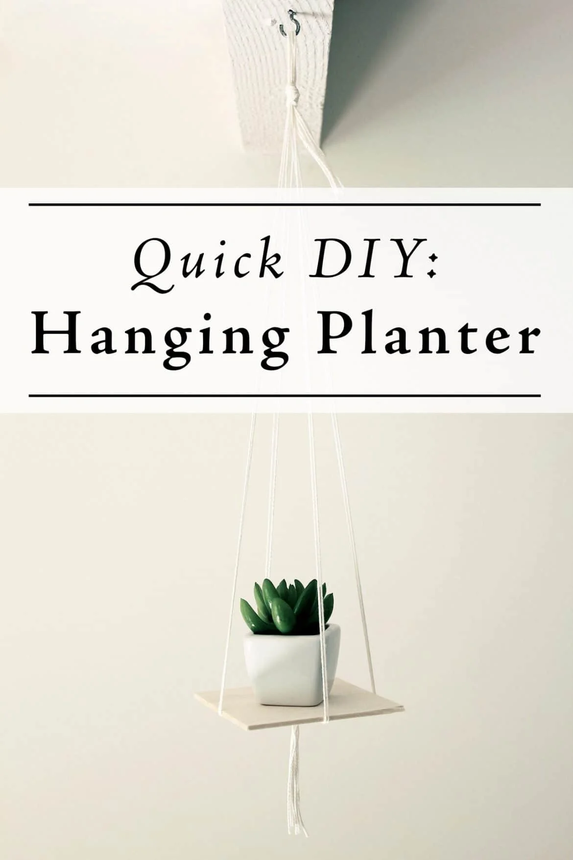 14. DIY Rope Hanging Planter