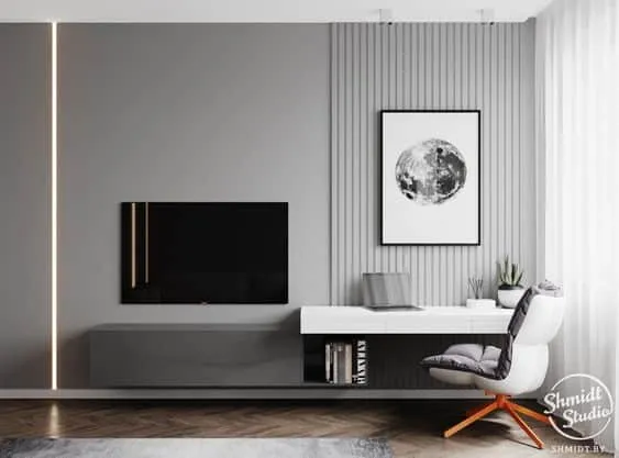 Schattierungen des Graus in der modernen Dekoration