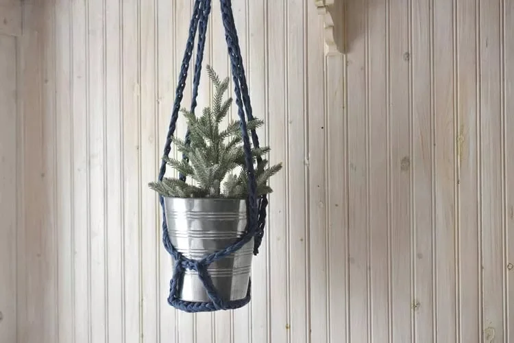 12. Make a DIY Crocheted Hanging Planter