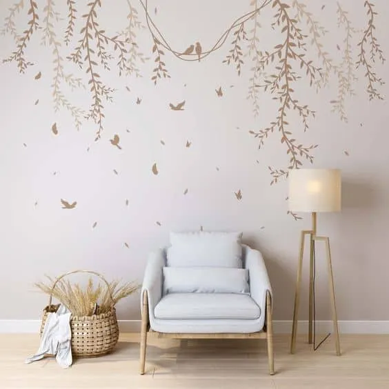 您准备好在卧室墙上贴壁纸了吗？