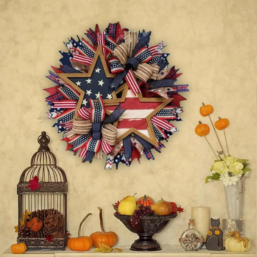 独立日爱国花环