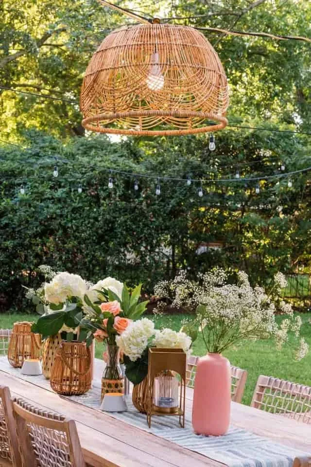 4. Lámpara exterior con batería hecha a mano