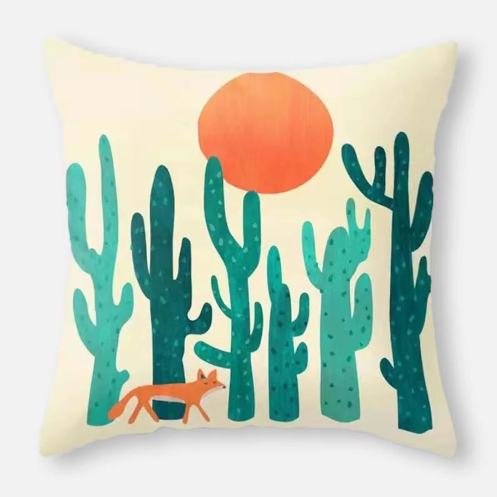 14. Almohada con cactus