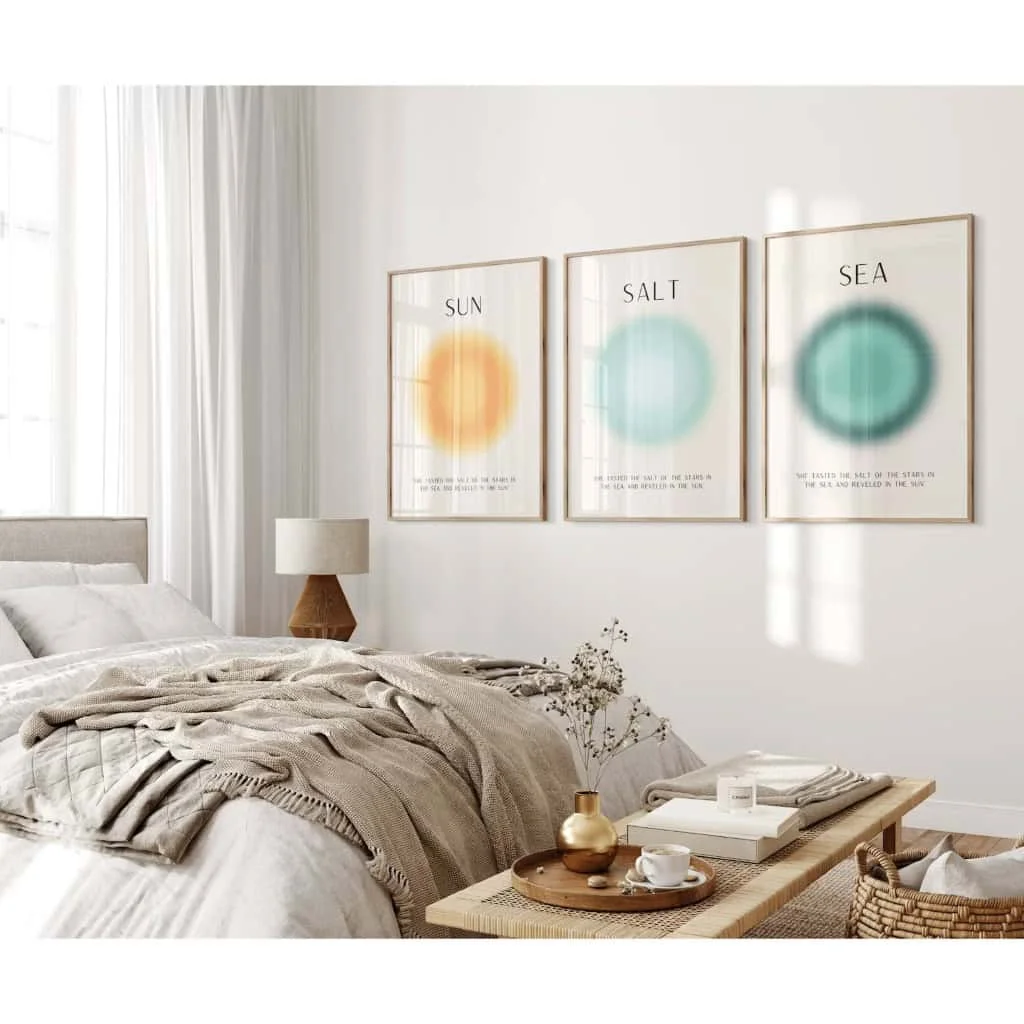 Posters with Sun, Salt and Sea Aura as Coastal Wall Art
