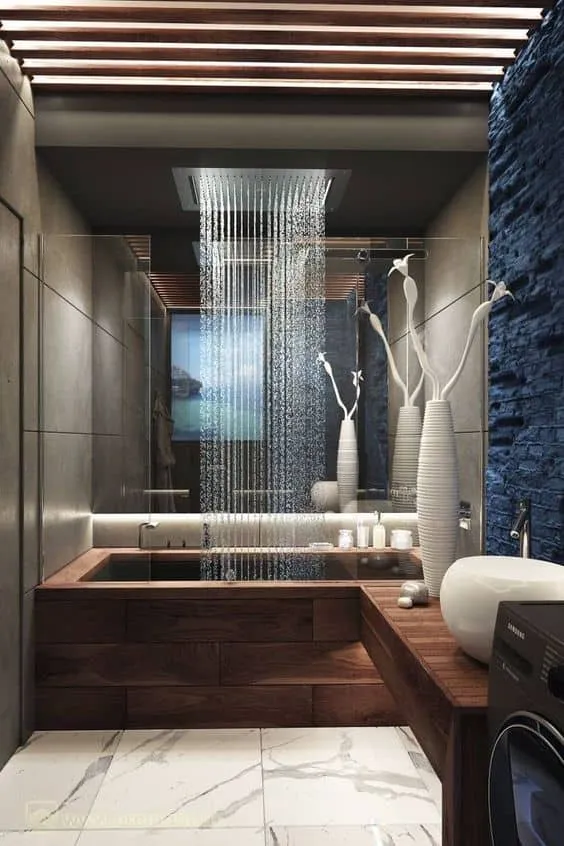 奢华浴室设计概念，唤醒感官体验