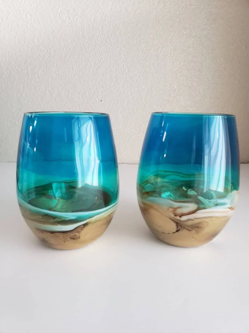 Coastal Decorations with Ocean Waves