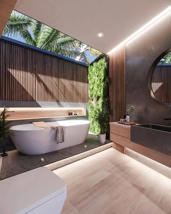 奢华浴室设计概念，唤醒感官体验