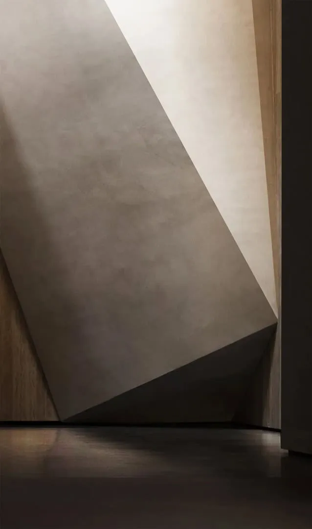 Spanish Exhibition Hall GOJE from Slate by Topway Space Design: Geometry, Light and Poetic Space