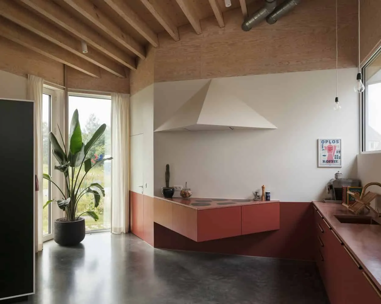 BLAF Architecten设计的hkZ住宅：泽尔勒的混凝土网格可持续住房