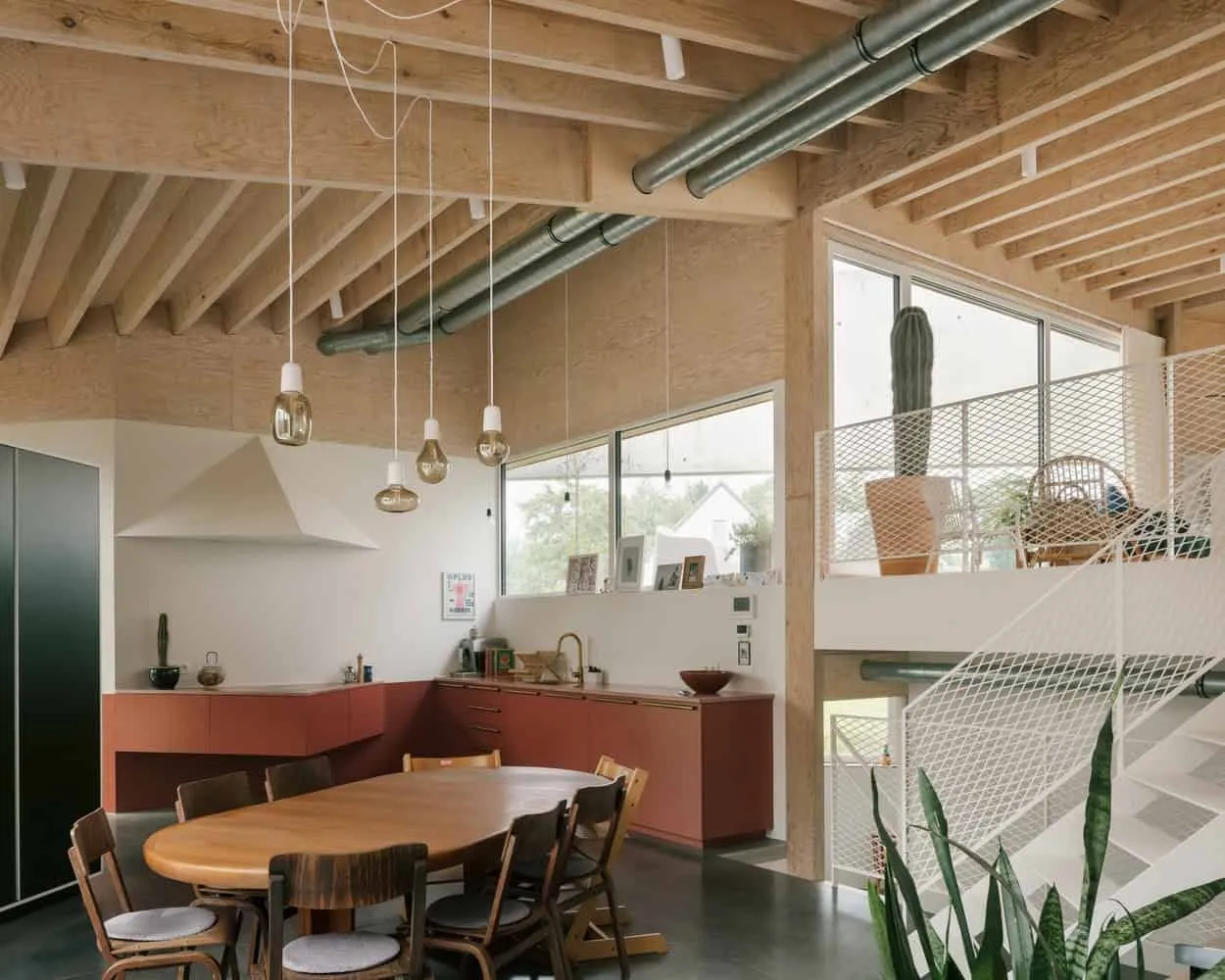 BLAF Architecten设计的hkZ住宅：泽尔勒的混凝土网格可持续住房