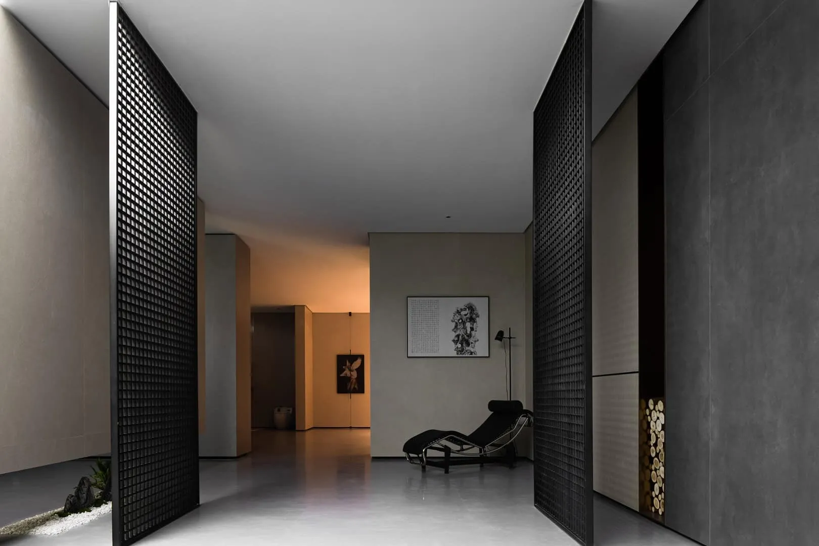 Spanish Exhibition Hall GOJE from Slate by Topway Space Design: Geometry, Light and Poetic Space