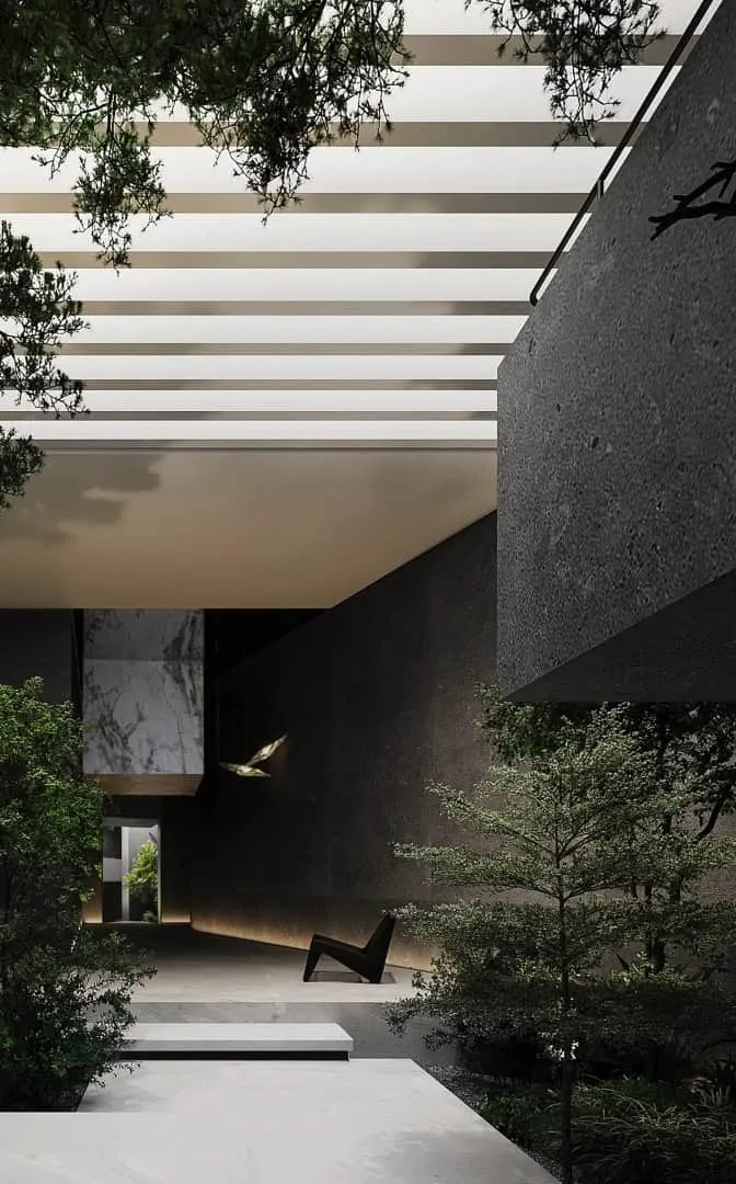 Spanish Exhibition Hall GOJE from Slate by Topway Space Design: Geometry, Light and Poetic Space