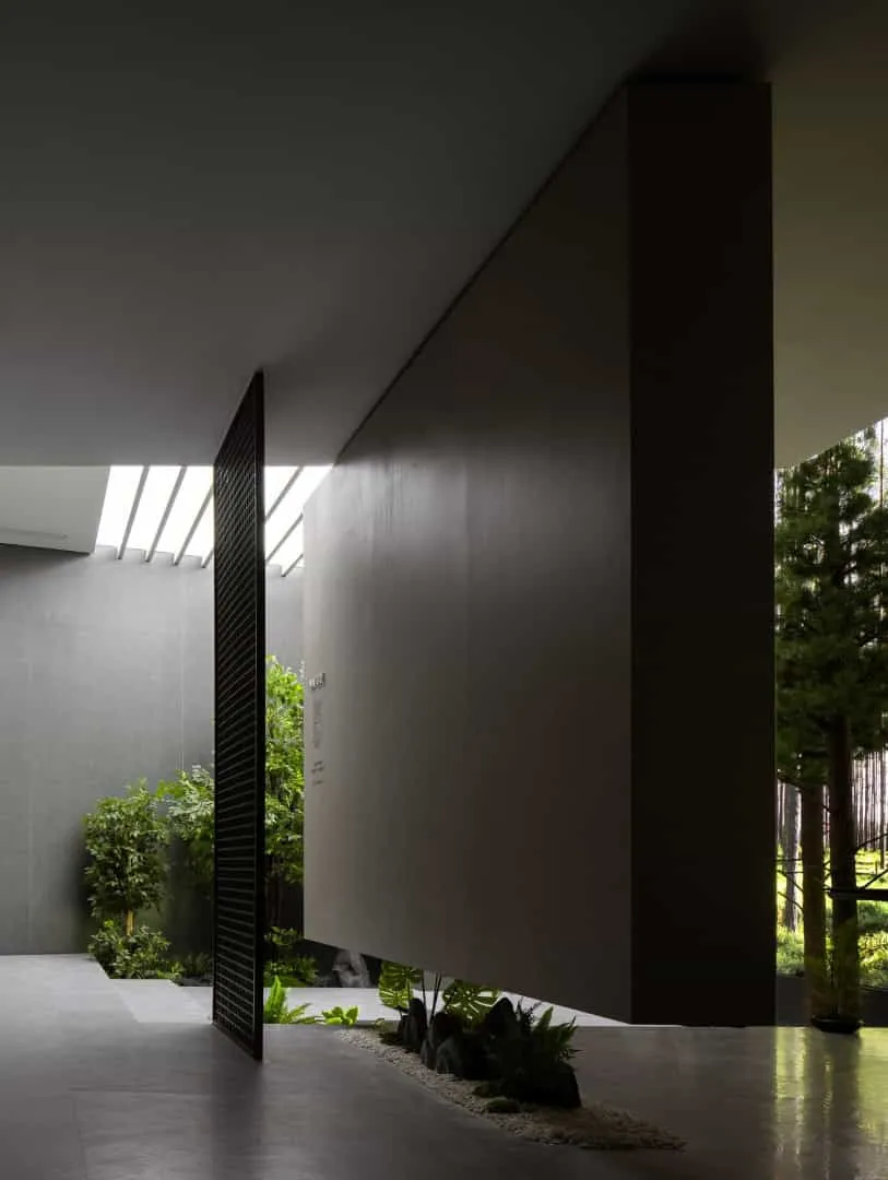 Spanish Exhibition Hall GOJE from Slate by Topway Space Design: Geometry, Light and Poetic Space