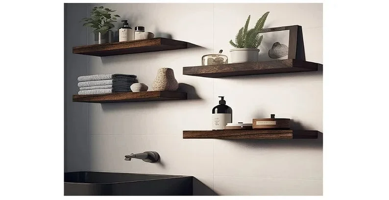 7. 墙面木质搁板