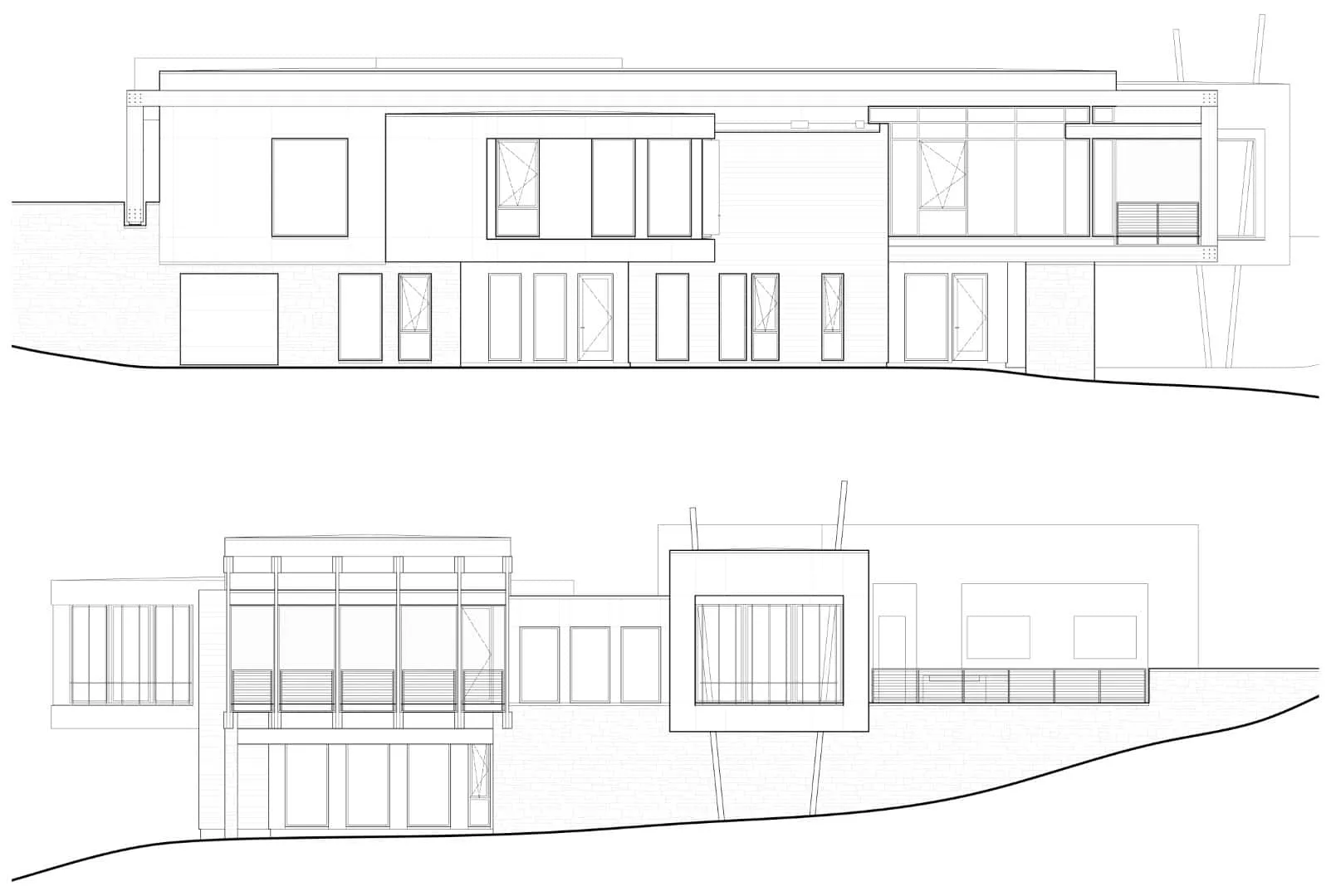 Wittehaus的Gerendák住宅：夏洛特现代木屋