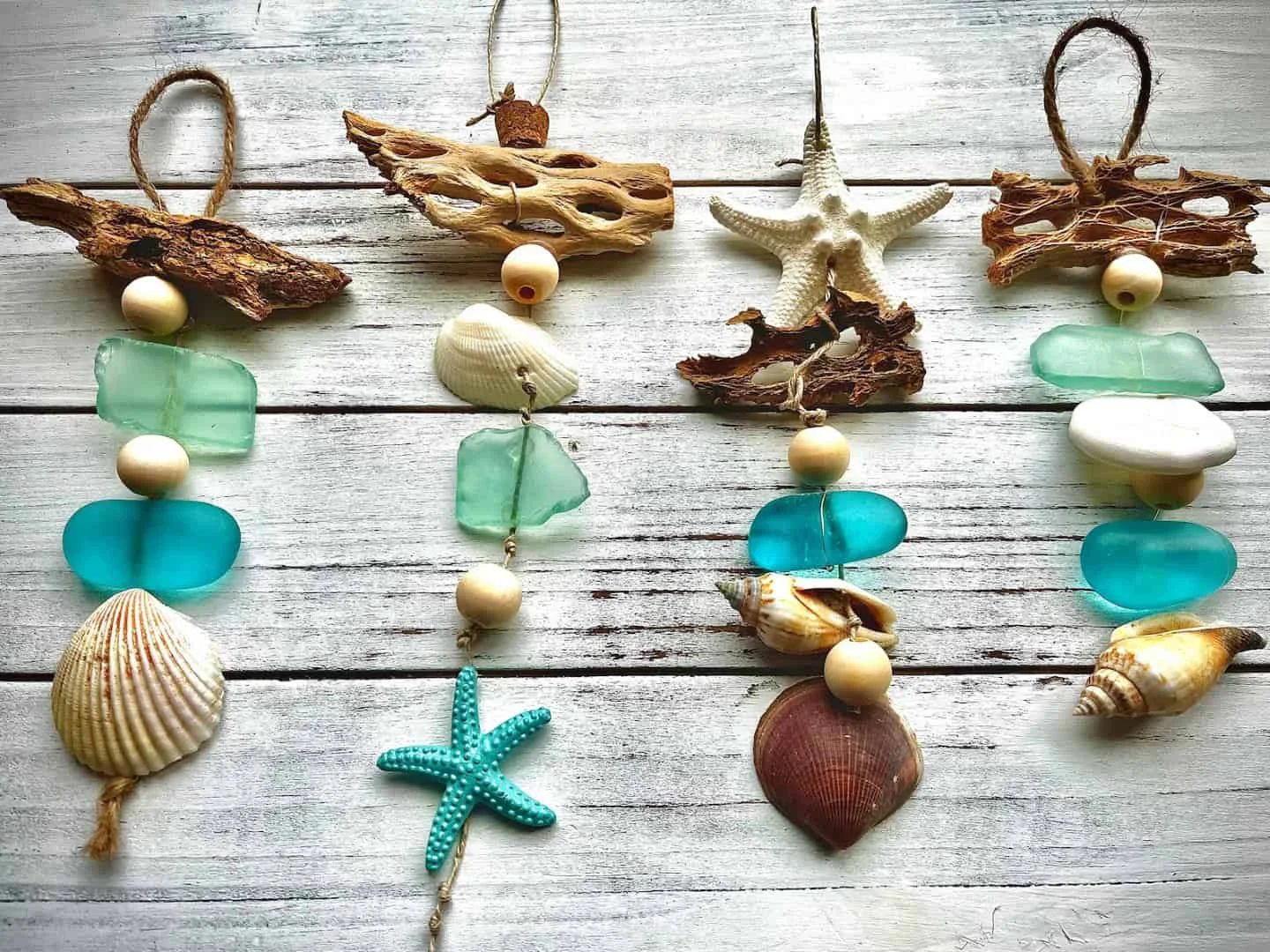 Coastal Decorations from Sea Glass