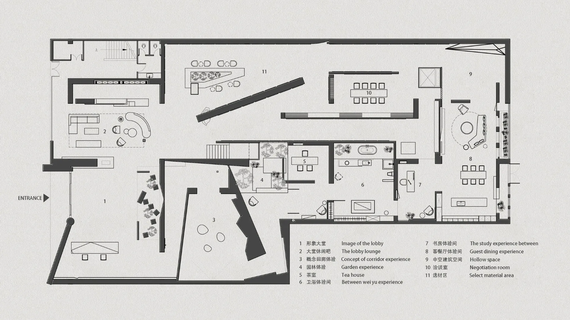 Spanish Exhibition Hall GOJE from Slate by Topway Space Design: Geometry, Light and Poetic Space