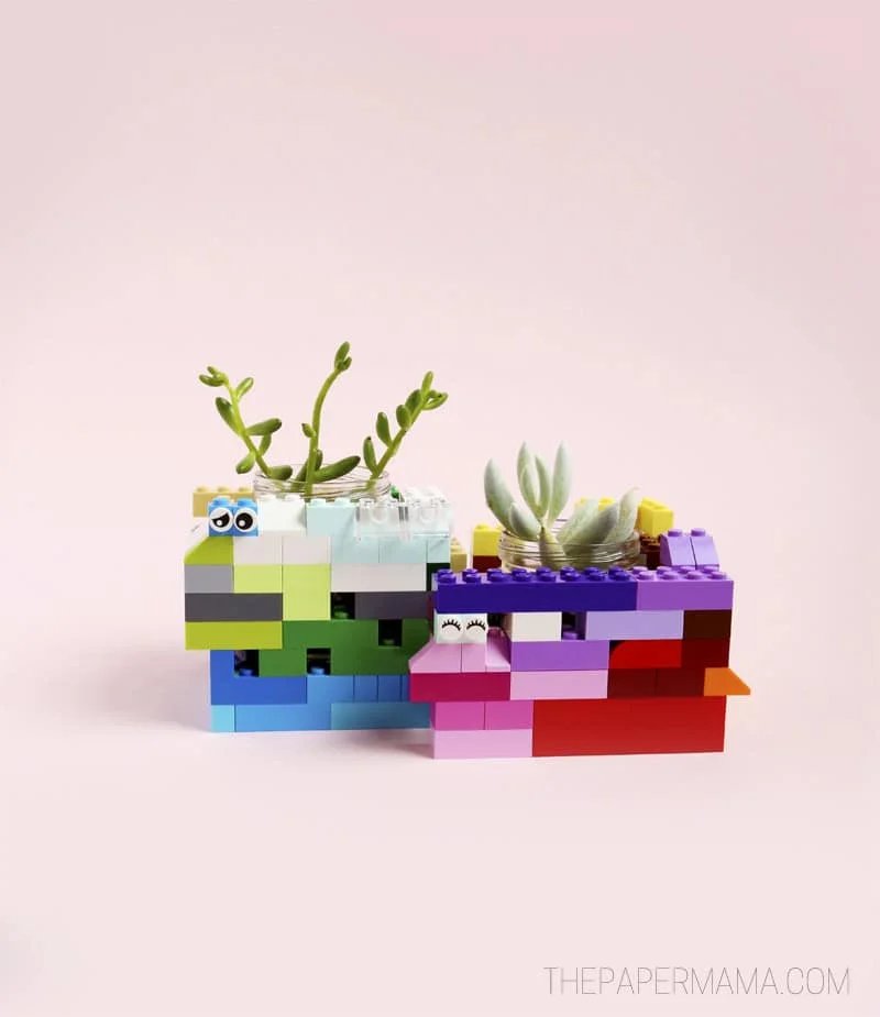 12. DIY LEGO Planters