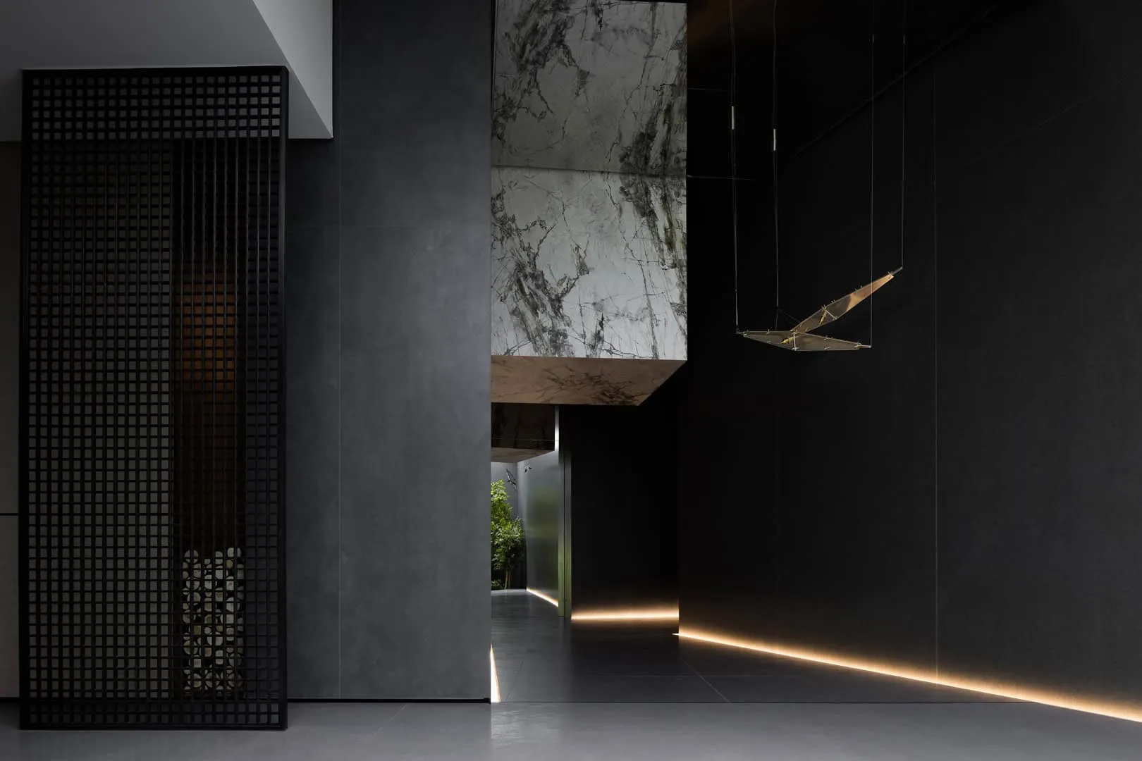 Spanish Exhibition Hall GOJE from Slate by Topway Space Design: Geometry, Light and Poetic Space