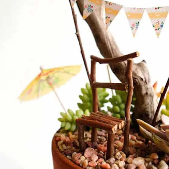 5. Bandera pequeña hecha a mano