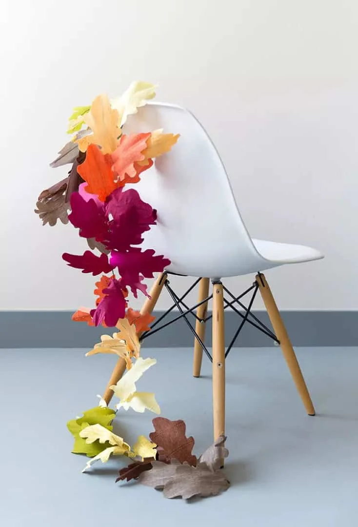 6. Паперова листяна гірлянда осені