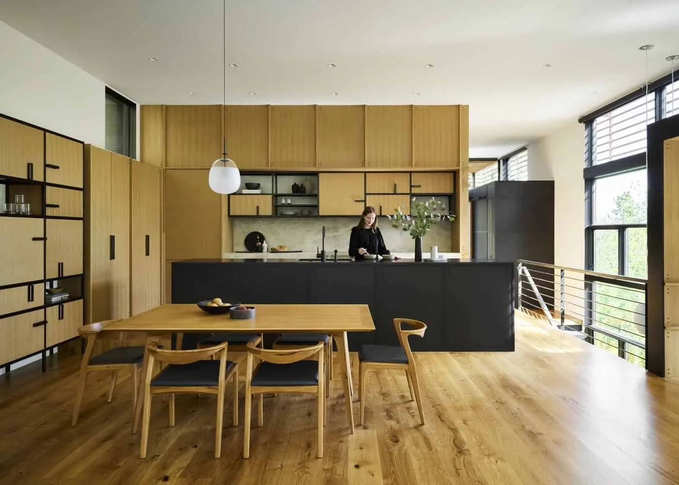 Paintbrush住宅由CLB Architects设计——怀俄明州木屋风格住宅