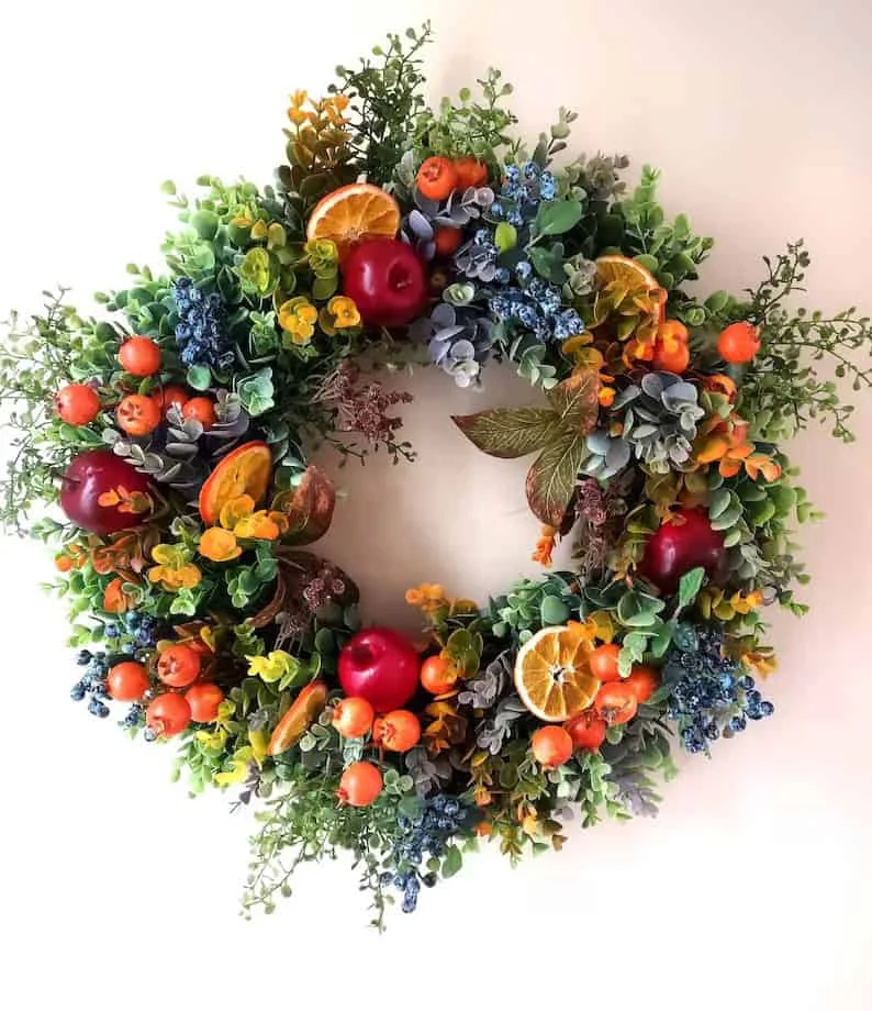 7. Anillo de arándanos y naranja