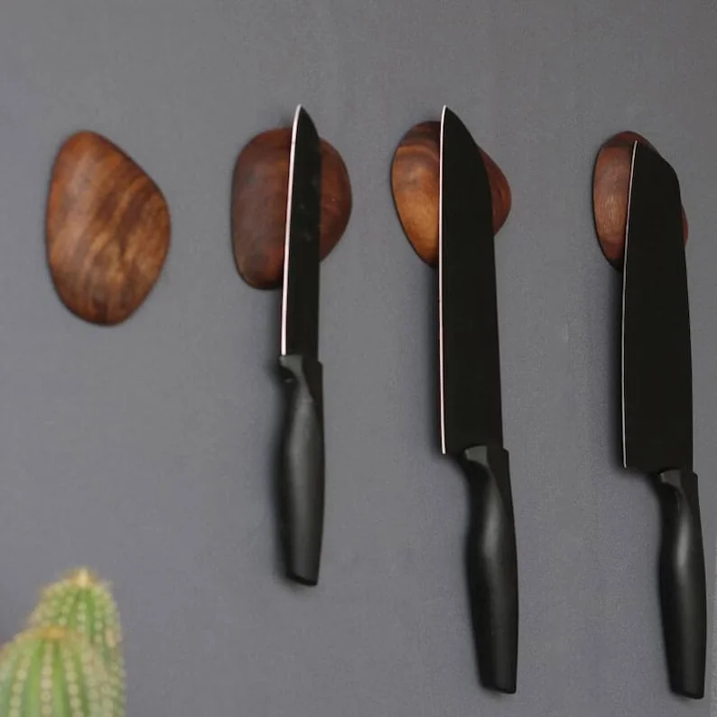 4. Wood Magnetic Knife Holder