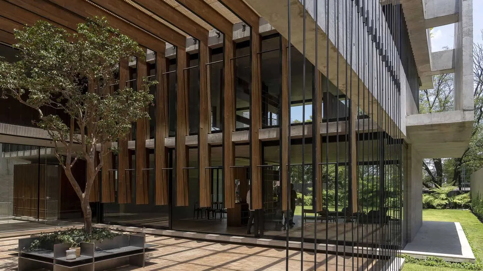 墨西哥里卡多·伊萨拉斯·加梅斯建筑事务所设计的带走廊的房子