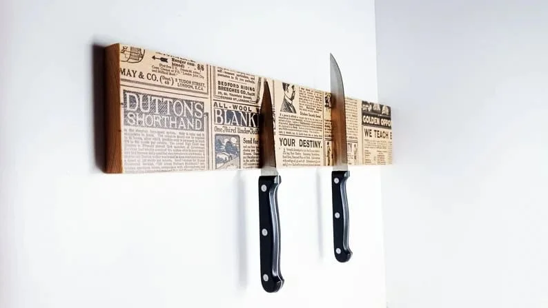 12. Magnetic knife rack