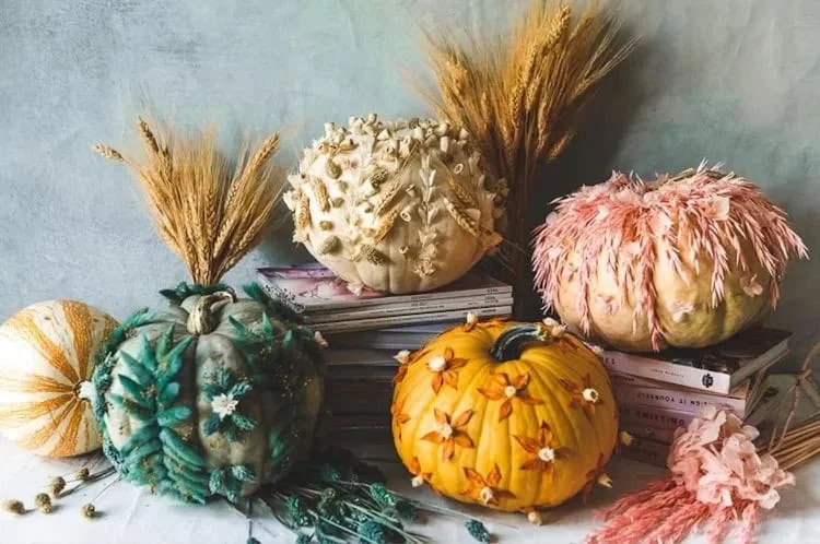 14. Висушений квіття в гарбузах