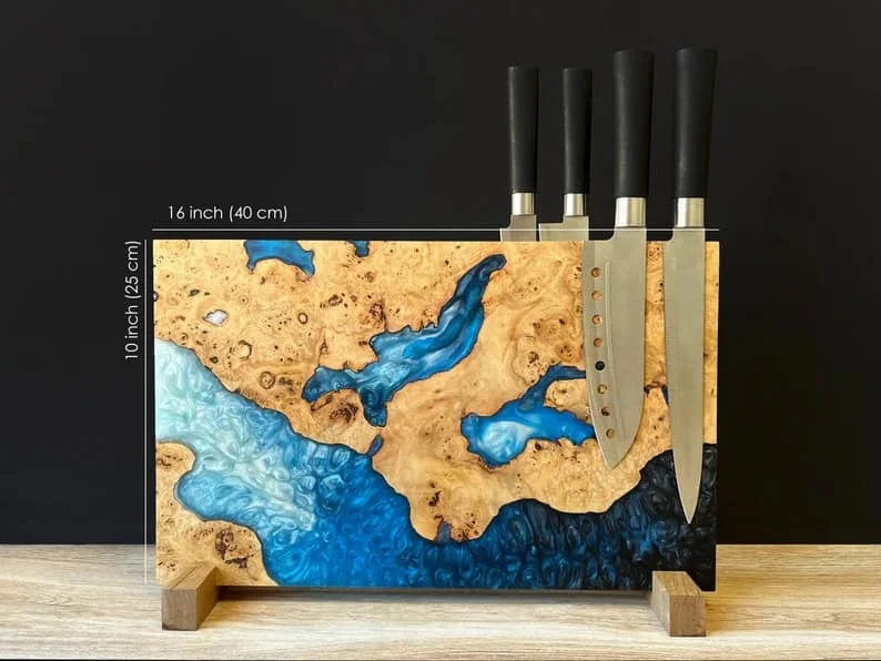 9. Magnetic Knife Block