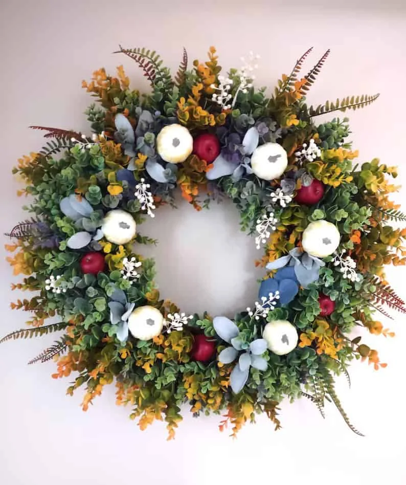 10. Anillo de calabaza otoñal