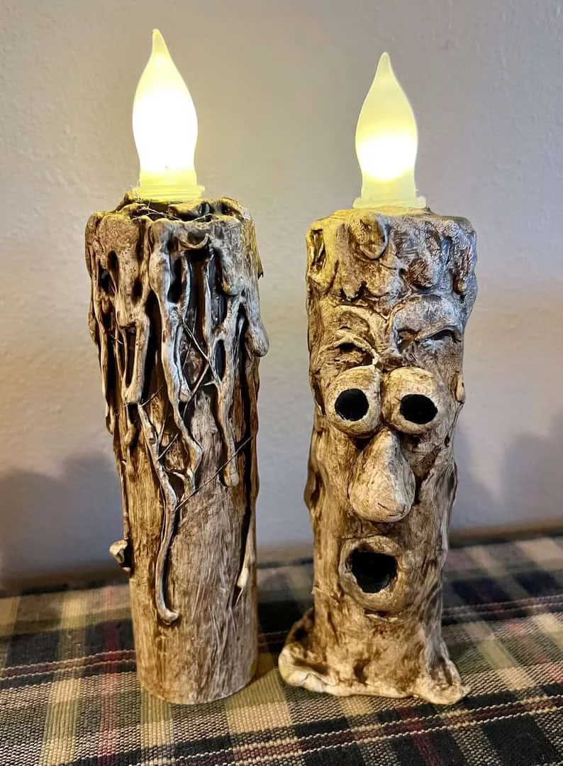 9. Velas espeluznantes sin llama