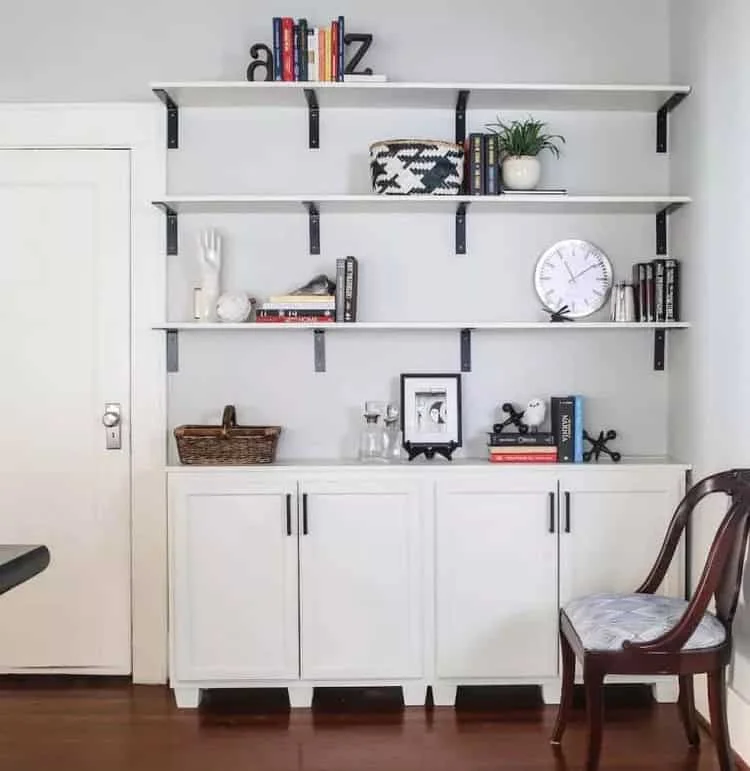 9. Planos abiertos de estantería DIY